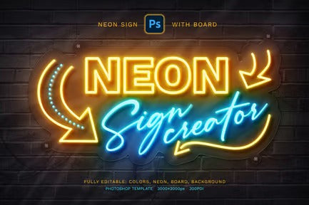 Neon Sign Board