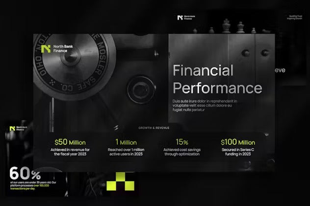 NorthBank Modern Fintech Powerpoint NF