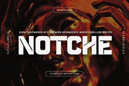 Notche - Futuristic Sans