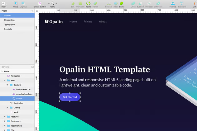 Opalin - Startup HTML Template