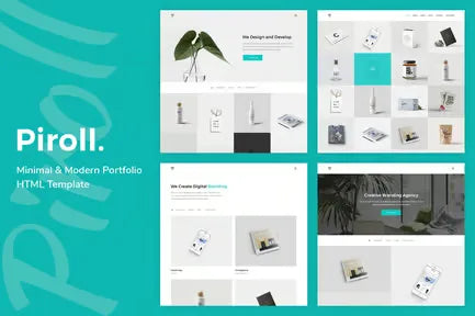 Piroll — Minimal and Modern Portfolio HTML Templat