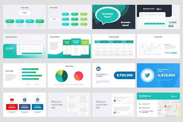 Pitch Deck Reporting Solutions Animation