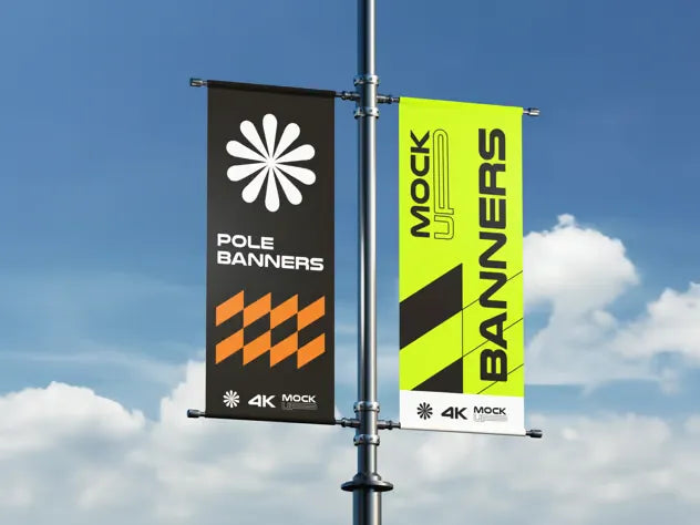 Pole Banner Mockup