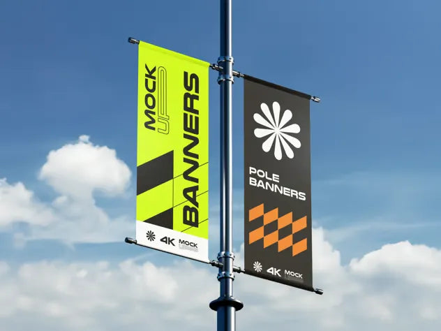 Pole Banner Mockup