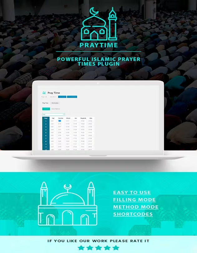 PrayTimes - Islamic Prayer Time WordPress Plugin