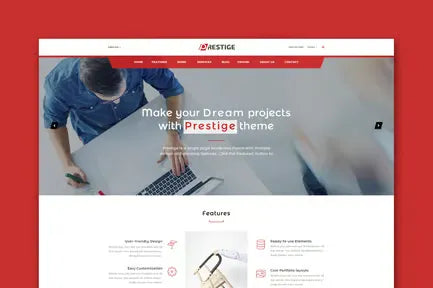 Prestige - Single Page HTML Template