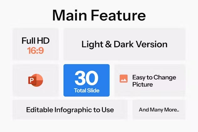 Price Table & Table Chart PowerPoint Template