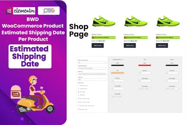 Product Estimated Shipping Date Plugin For WooComm