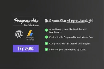 Progress Ads - WordPress Adsense & Banner Plugin