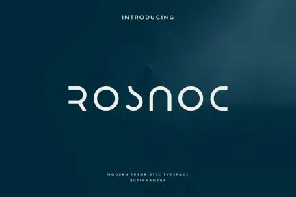 Rosnoc - Futuristic Font