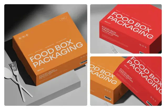 Shiny Food Box Mockup