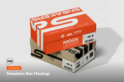 Sneakers Box Mockup