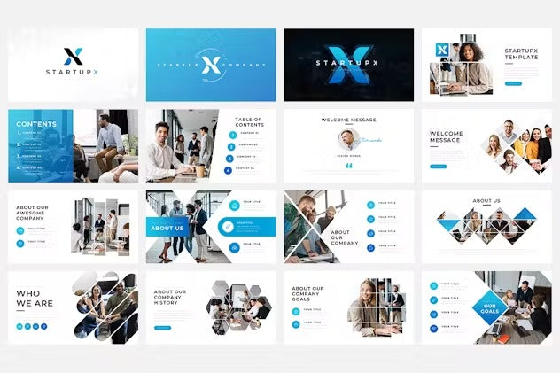 StartupX - Pitch Deck PowerPoint Template