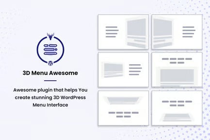 Stunning 3D Off Canvas Menu WordPress Plugin