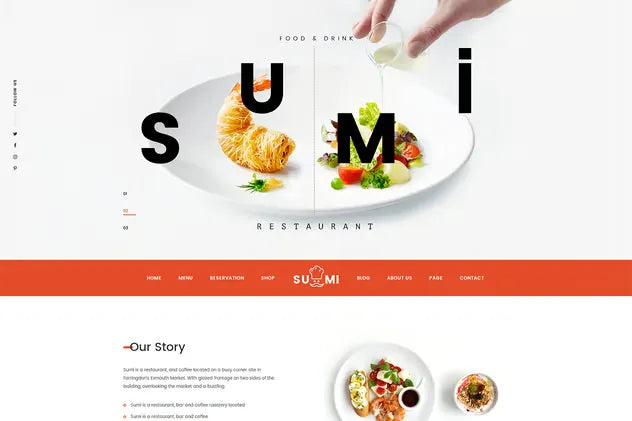 Sumi Restaurant HTML Template