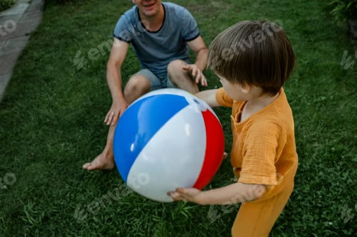 Summer family lawn games.