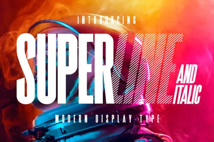 SuperLine Display Typeface