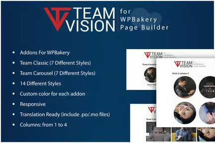 Teamvision - Team Addons for WPBakery Page Builder