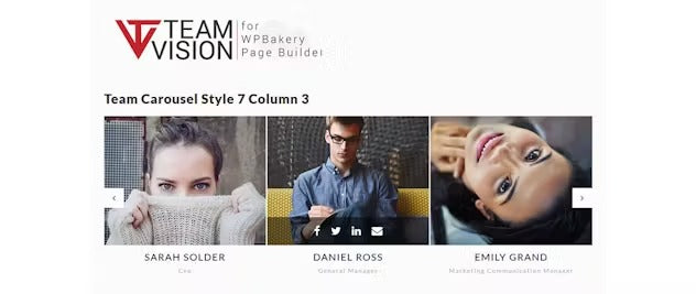 Teamvision - Team Addons for WPBakery Page Builder