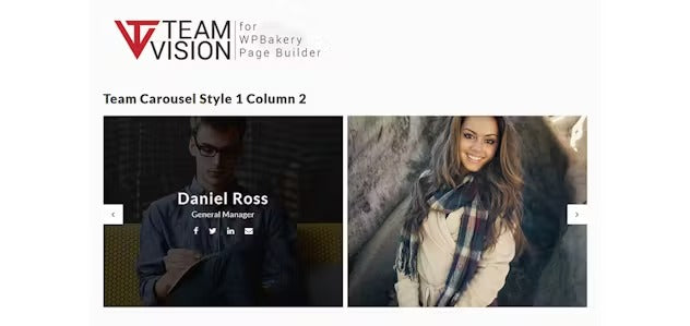 Teamvision - Team Addons for WPBakery Page Builder