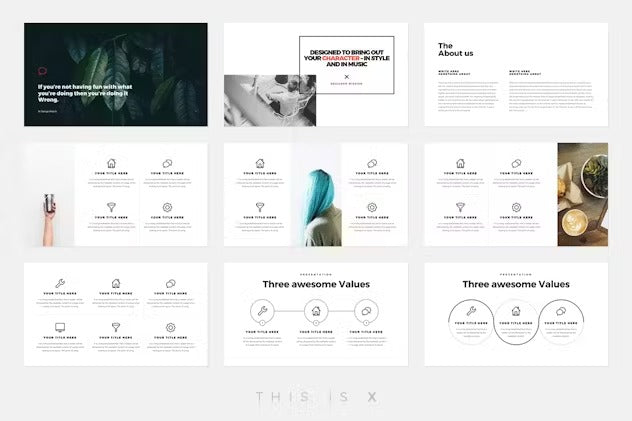 The X - Powerpoint Template