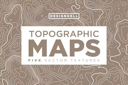 Topographic Map Vector Textures