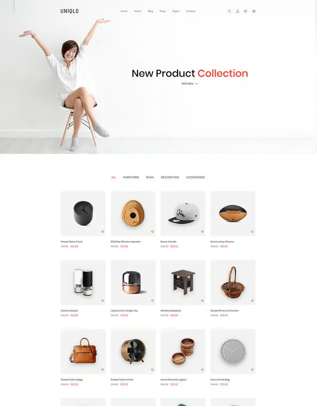 Uniqlo - Minimal HTML Template