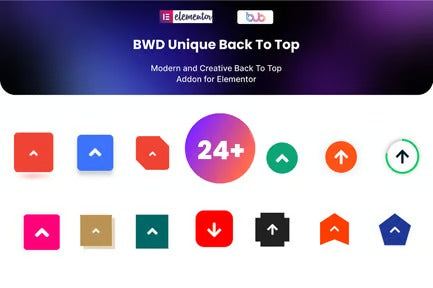 Unique Back to Top addon for elementor