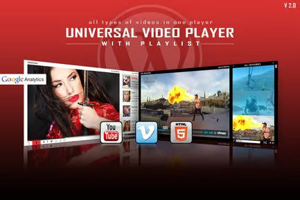 Universal Video Player - WordPress Plugin