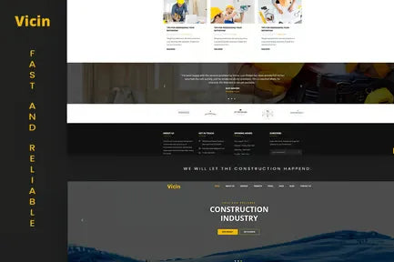 Vicin | Multipurpose Construction & Plumbing HTML