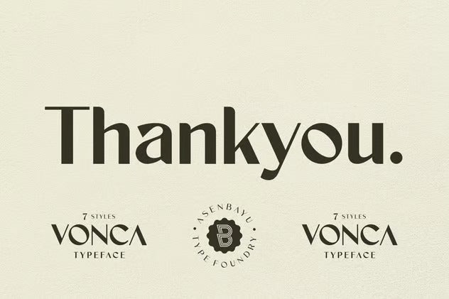 Vonca - Minimalist Font Family