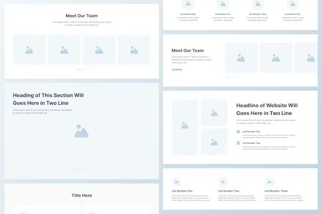 Website Wireframe Kit