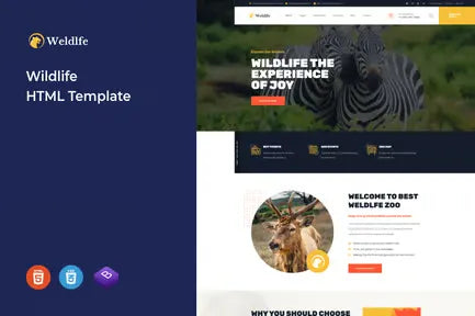 Weldlfe - Wildlife HTML Template