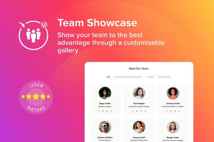 WordPress Team Showcase Plugin