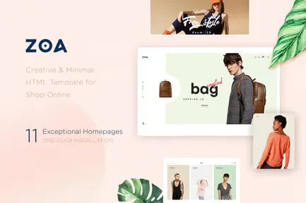 Zoa - Minimalist HTML Template