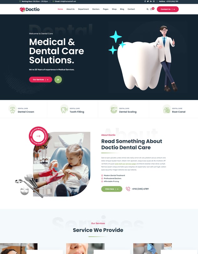 Doctio - Medical Health WordPress Theme