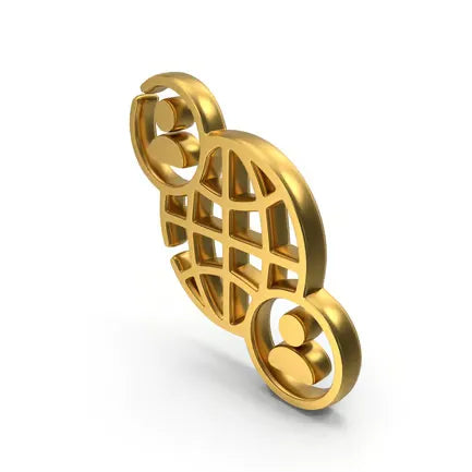 User Global Network Gold Symbol