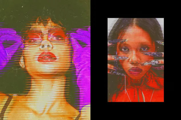 Acid VHS Photo Effect