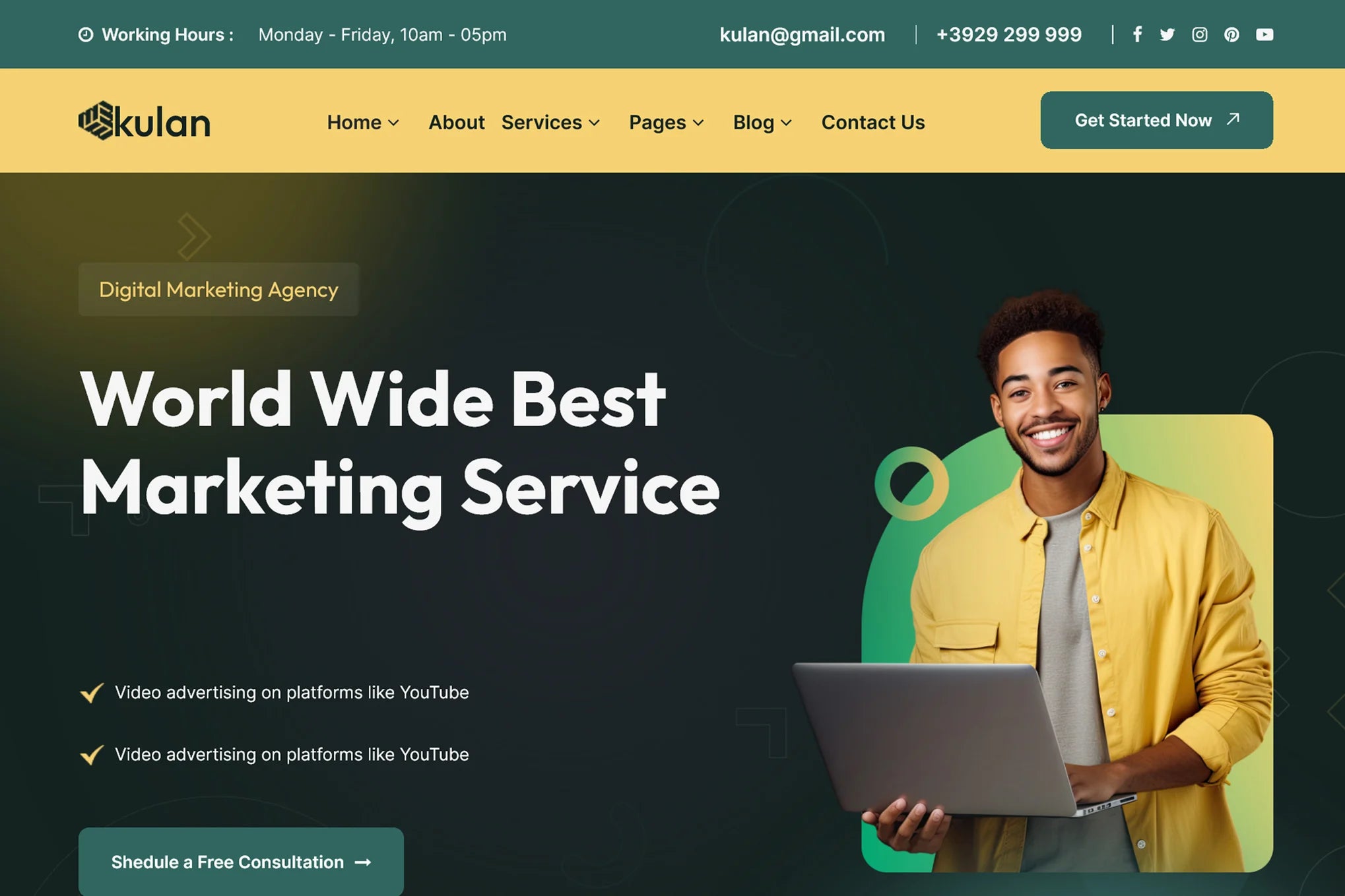 Kulan - Digital Marketing Agency WordPress Theme