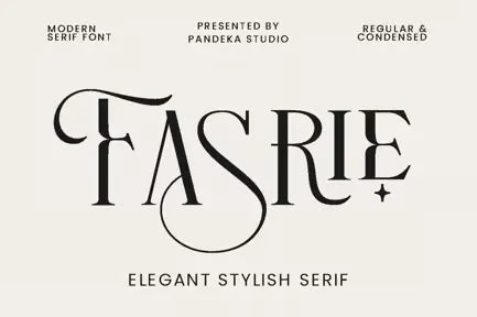 Fasrie - Luxury Modern Logo Font