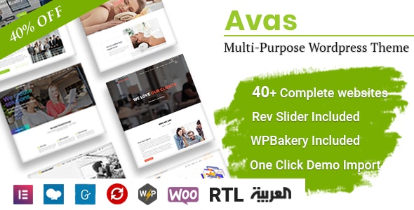 Avas Multi-Purpose WordPress Theme