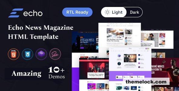 Echo - News & Magazine HTML Template