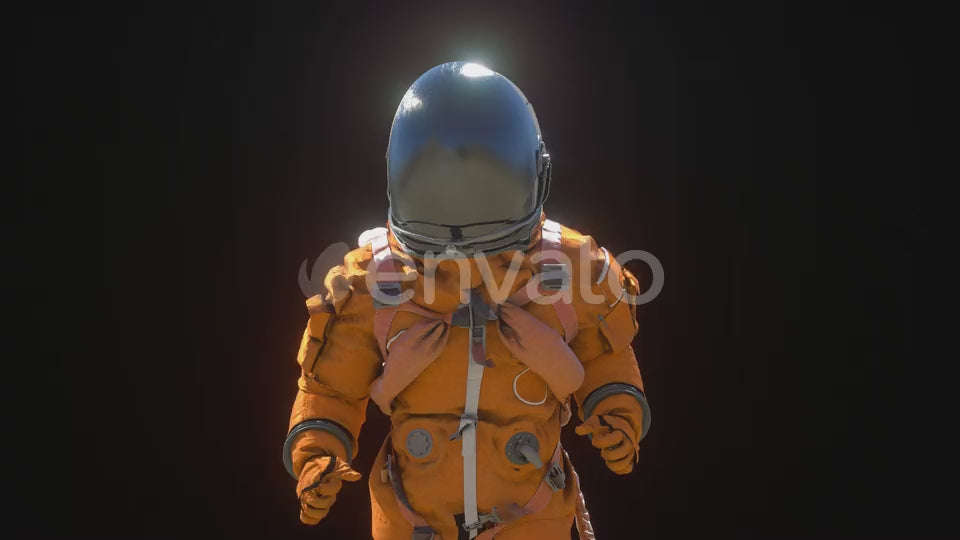 Running Astronaut Transparent Background