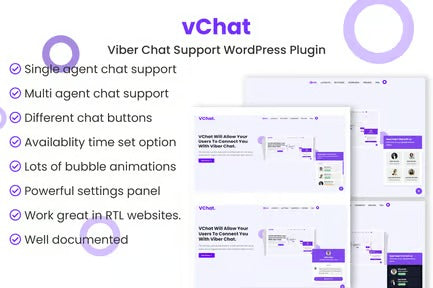 vChat - Viber Chat Support WordPress Plugin