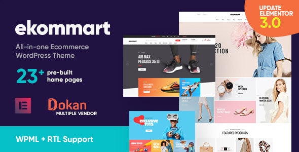 ekommart - All-in-one eCommerce WordPress Theme